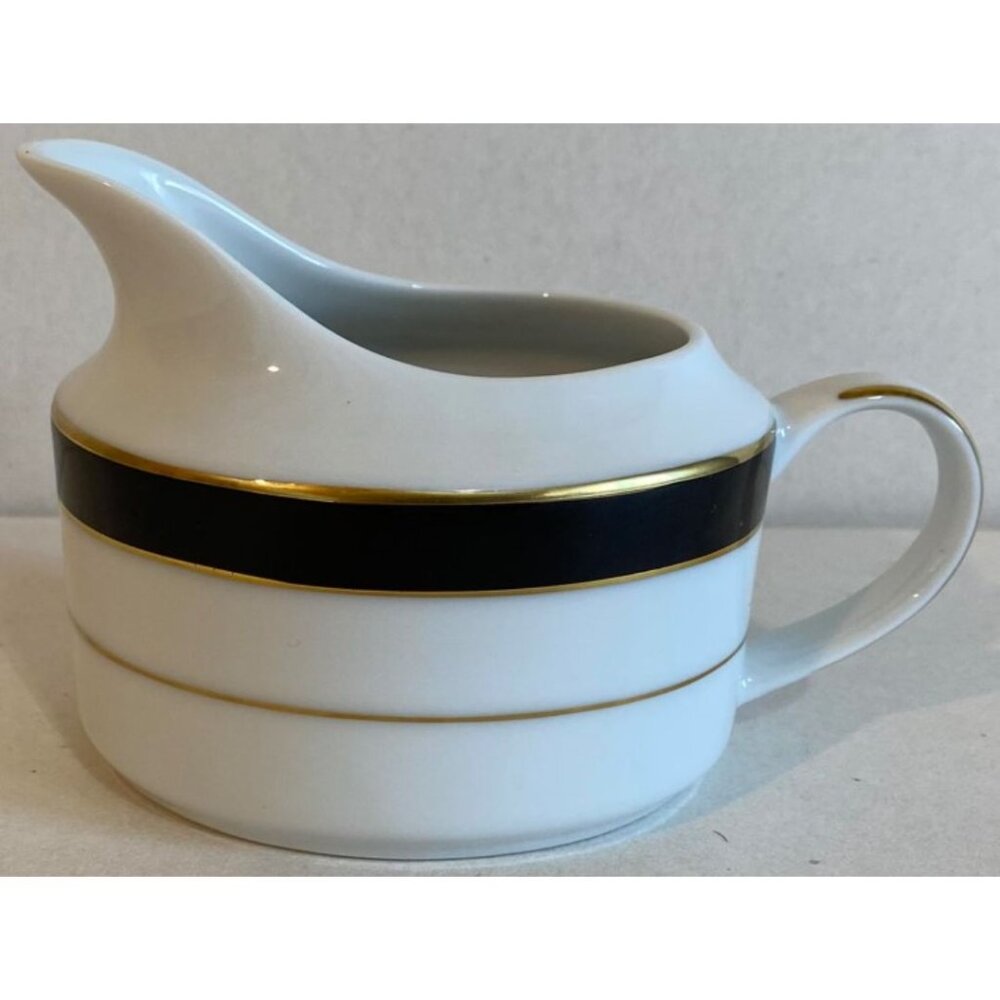 Vintage Muirfield Royal Ebony Ceramic Creamer. Pattern # 8941. Made in Sri Lanka